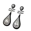 Pendientes de Pipa Negros Estilo Xiaohongshu 2026 Nuevo Estilo Pendientes de Tachuela Estilo Chino Estilo Étnico Pendientes de Temperamento Elegante