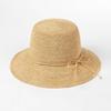 Sombrero de paja plegable de rafia con ala grande para exteriores, sombrero de paja con diseño de ganchillo a mano, informal, de primavera y verano