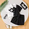 Al por mayor Nuevo Estilo de Verano Casual Estilo Coreano Conjunto de Dos Piezas Transpirable de Verano para Niños y Niñas, Traje de Manga Corta para Niños