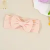 Nuevo accesorio para el cabello infantil transfronterizo europeo y americano: Diadema ancha de nailon con lazo, no ajustada, para bebés y niños pequeños, para proteger la fontanela