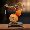 Nuevos Nuevos Ornamentos de Calabaza Ruyi Chinoserie Grande de la Fortuna Decoración para Sala de Estar, Entrada, Aparador Regalo de Inauguración de Casa
