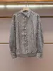 Shenzhen Nanyou Roupas Femininas de Alta Qualidade Verão Novo Estilo Retrô Moda Francesa Camisa Floral de Manga Longa Top Feminino