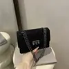 Bolsas de Luxo para Mulheres 2025 Nova Moda Corrente Pequena Quadrada Estilo Western Bolsa Transversal Nicho Ombro Único Bolsa de Axila