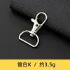 Fivela de Gancho D de Liga para Bolsa de Mão Ferragens de Mala Fivela de Cachorro Acessórios de Fivela para Fita DIY Fivela de Placa de Metal Gancho de Chaveiro
