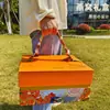 Hermes Naranja Fresco Estofado Instantáneo Nido de Pájaro Caja de Regalo Naranja Pañuelo de Seda Portátil con Logo