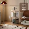 Estante de Livros Giratória 360 Graus Estante Transparente Rack de Armazenamento de Livros Infantis Estante Simples de Chão para Casa Estudante Novo Produto