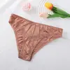 Más vendidos en Europa y América, sexys bragas de encaje para mujer, satén sedoso, seda de hielo, sin costuras, transpirables, cómodas, bragas levanta glúteos