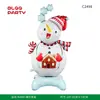 Base de Árbol de Navidad Grande 3D Empaquetada Individualmente Transfronteriza Decoración de Muñeco de Nieve Papá Noel Globos de Papel de Aluminio Festivos Venta al por Mayor