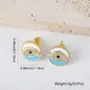 Distrito Lu Moda Feminina Estilo Europeu e Americano Joias Brincos Olho da Sorte Brincos Personalizados Criativos Acessórios