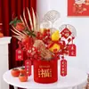 Set de Decoración de Cubo de Bendición de Año Nuevo, Hortensia de Fruta de la Fortuna, Decoración de Cubo de Bendición para Sala de Estar Regalo, Esencial para Venta al por Mayor