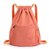 Mochilas de Tela Oxford Impermeables con Cordón para Hombres y Mujeres Estilo Nuevo Bolsillos Deportivas Viaje Mochila de Baloncesto