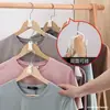 Gancho de conexión para perchas de casa, hebilla de conexión para perchas de moda, gancho de hebilla de conexión apilable de plástico grueso