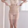 Pantalones transpirables de cintura alta con control de abdomen para mujer, bragas adelgazantes posparto, pantalones moldeadores que levantan las caderas, fajas