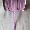 Cinta de Terciopelo de 1 cm de Ancho, de un Solo Lado, con Flocado de Terciopelo, Accesorios Decorativos de Cinta para Vestimenta Festiva Antigua, Tocados