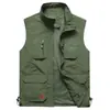 Chal de secado rápido para hombre de primavera y otoño, multibolsillos, fino, transfronterizo, talla grande, chaleco de fotografía, chaleco casual de primavera y otoño