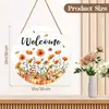 Nuevos Productos Transfronterizos: El Otoño es la Temporada de la Cosecha, Colgantes de Pared de Puerta y Ventana de Madera 2D, Decoraciones de Escena Atmosférica