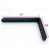 Soporte de Bolsa Lateral para Vehículo Eléctrico Motocicleta Izquierda y Derecha Expansión Alforja Caja Lateral Panel Lateral Acero al Carbono 3mm de Espesor Placa de Montaje Táctica