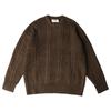 Inverno retro high street fashion marca casal engrossado camisola solta dos homens solto all-match preguiçoso estilo em torno da gola camisola