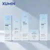 Set de Botellas de Plástico XUMIN Cosmetics Transfronterizo PET Mate Botella con Atomizador para Loción de 100 ml Tarro Redondo Recto para Crema de 50 g