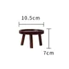 Soporte para flores, base de maceta de cerámica, estante para flores, soporte para acuario, soporte para botella de vino, piedra decorativa, adorno creativo, soporte para cuencos de perro y gato, mini