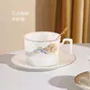 Conjunto Personalizado de Caneca de Café de Cerâmica Jingdezhen Caixa de Presente Requintada de Alto Padrão Chá da Tarde Casamento Presente de Ano Novo