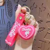 Novo Chaveiro Pingente Criativo Desenho Animado Barbie para Bolsa Chaveiro de Carro Acessórios Presente Atacado