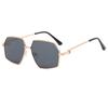 2022 nuevas gafas de sol personalizadas irregulares de moda europea y americana, gafas de sol de pasarela de moda para hombres y mujeres, gafas lisas