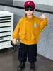 Jaqueta Alada Masculina para Primavera e Outono Estilo Coreano Jaqueta Casual Estilosa e Cool Infantil para Meninos Jovens Atacado