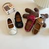Zapatos de Princesa para Niñas 2026 Verano Nuevo Estilo Zapatos Planos sin Cordones para Niñas Estilo Coreano Zapatos sin Cordones Mocasines de Suela Blanda para Niñas Pequeñas