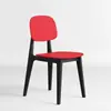 Decoração de casa minimalista nórdica, encosto criativo estilo macaron, banqueta de plástico, tamanho adulto, cadeira de jantar de luxo leve, cadeira espessa para mesas de jantar, cadeira de lazer