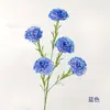 5 cravos artificiais de haste única, flores de seda para decoração de casa e casamento, flores artificiais de haste única para decoração de hotel, flores artificiais de seda
