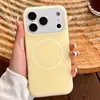 Silicona Líquida Adecuada para iPhone 17 Gelatina Magnética Funda para Teléfono Piel Apple 18 Pro 16 Anti-Caída 5 Cubierta Protectora