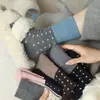 Calcetines de Lunares para Mujer, Calcetines de Media Pantorrilla, Engrosados para Otoño e Invierno, Cálidos, Estilo Japonés Retro, Patchwork de Lunares, Calcetines Largos de Bloqueo de Color