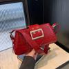 Moda coreana Bolso baguette sexy de moda Ropa de trabajo Bolso de axila Nuevo para mujer Bolso de hombro de alta gama con estampado de cocodrilo estilo motocicleta