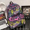 Mochilas Escolares, Mochilas Graffiti de Alta Aparência na Moda, Mochilas Escolares para Meninos e Meninas do Ensino Fundamental, Mochilas Casuais e Bonitas de Grande Capacidade