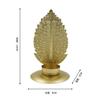 Candelabro de hierro con forma de hoja dorada nórdica transfronteriza, hueco, romántico, para cenas a la luz de las velas, adornos decorativos para el hogar