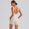 Mono de Yoga para Mujer Alta Elasticidad Ajustado Mono de Fitness Traje de Una Pieza Deportivo para Correr Entrenamiento