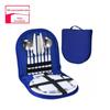 Bolsa para talheres de fábrica transfronteiriça bolsa portátil de camping bolsa de armazenamento portátil bolsa de piquenique de lona conjunto duplo de talheres