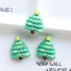 Nuevos Accesorios de Joyería Navideña Resina Árbol de Navidad Papá Noel Muñeco de Nieve DIY Materiales Hechos a Mano Transfronterizos