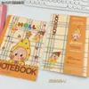 Coleção de cadernos B5 grampeados, páginas pautadas com desenhos fofos grampeados, diário de estudante, caderno planejador