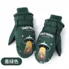 Luvas de Esqui Desenho Animado Nave Espacial Crianças Veludo Acolchoado Luvas Mittens de Inverno Luvas Quentes