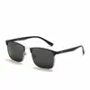 Nuevas Gafas de Sol Polarizadas de Metal de Moda para Hombre, Sentido de Alta Gama, Personalidad, Caja de Gafas, Anti-UV, Gafas de Sol de Moda