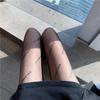 Medias de Seda Negras Letra B para Mujer Verano Finas Sexy Antienganche Mallas de Seda Negras Luz para Piernas Artefacto Carne Falsa en