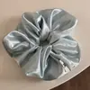 Anillo para el pelo grande de organza de perlas, cuerda para el pelo simple, nuevo tocado de alta gama 2025, accesorios para el pelo, anillo para el pelo de mujer