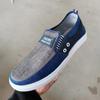 Zapatos de lona para hombre, nuevos, de primavera y otoño, sin cordones, para estudiantes, informales, cómodos y transpirables, de tela antigua de Beijing.
