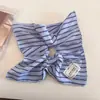 Scrunchie Quadrado Listrado Retro Minimalista para Mulheres, Acessório de Cabelo de Alta Qualidade para Rabo de Cavalo, Elástico de Cabelo, Presilha de Cabelo, Estilo Coreano Ins