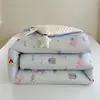 Colcha de Algodão Tricotado Classe A, Colcha de Soja, Colcha Cartoon Infantil para Primavera e Outono, Colcha de Inverno, Colcha Quente Espessa de Solteiro e Casal