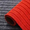 Felpudo para puerta de entrada, área grande de cobertura total, antideslizante, absorbente de agua, se puede cortar en tiras largas, alfombra de siete rayas