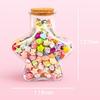 Papel estrella origami degradado romántico colorido estrella de cinco puntas botella luminosa flash diamante estudiante hecho a mano creativo caricatura origami