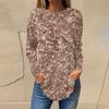 2023 Europeo y Americano Amazon otoño e invierno Nuevo suéter de camisa de manga larga estampada ropa de mujer AliExpress casual cuello redondo manga larga